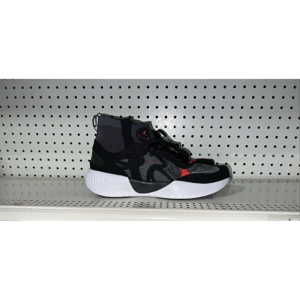 Jordan Delta 3 Mid Mens Athletic Shoes Size 11.5 Black Chile Red DR7614-060